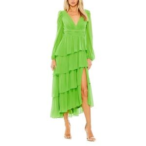 Leena By Mac Duggal Ruffle Tiered Dress
